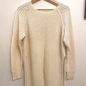 Cream Aritzia Wilfred Knit Sweater